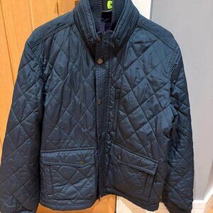 Ted Baker London Men's Quilted Navy Bomber Jacket - Extra Large (EU5)